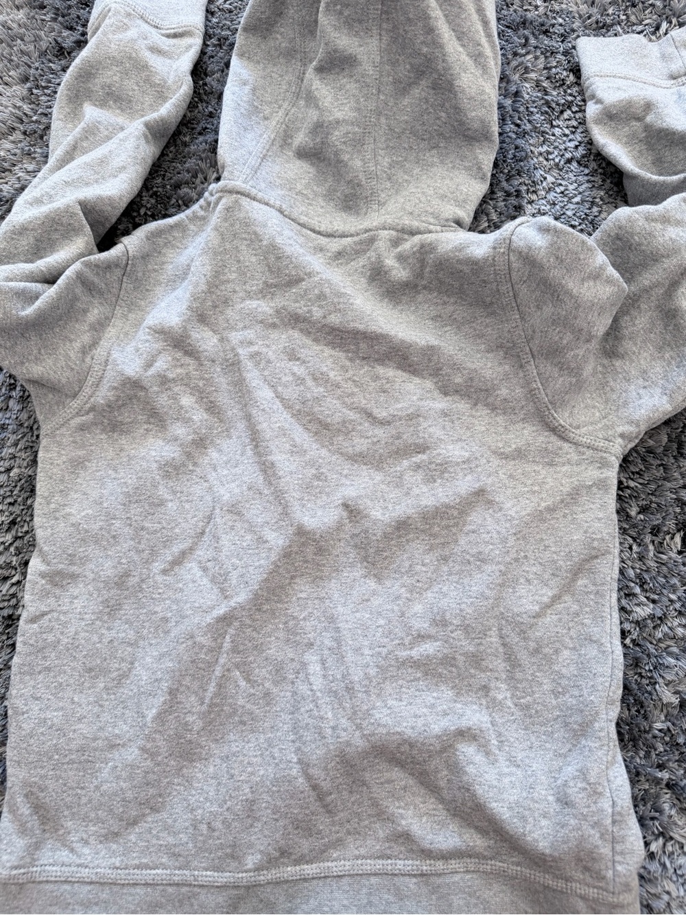Nike Gray Kids Full-Zip Hoodie with Front Pockets - Picture 5 of 5